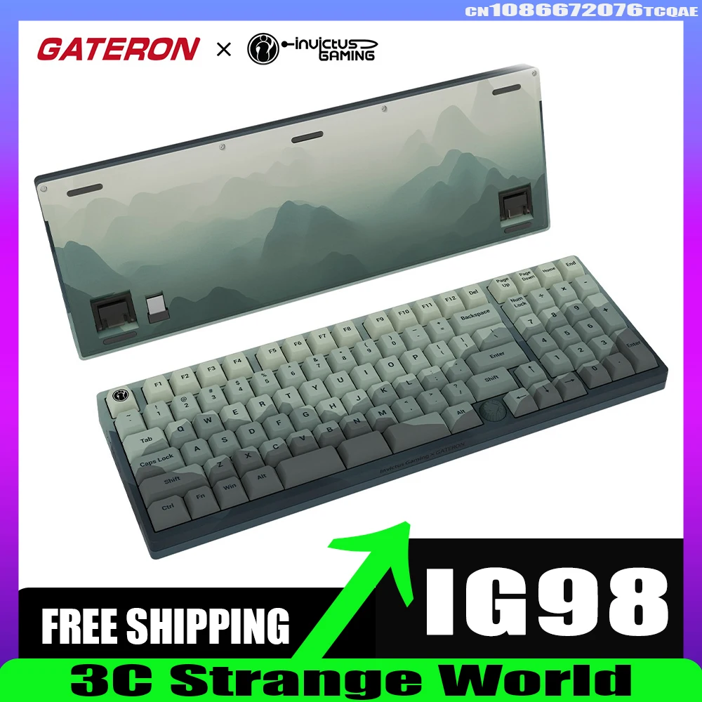 

IG X GATERON IG98 Mechanical Keyboard Multifunctional Knob Quick Trigger Tri Mode Bluetooth Wireless Customized Keyboard Gasket