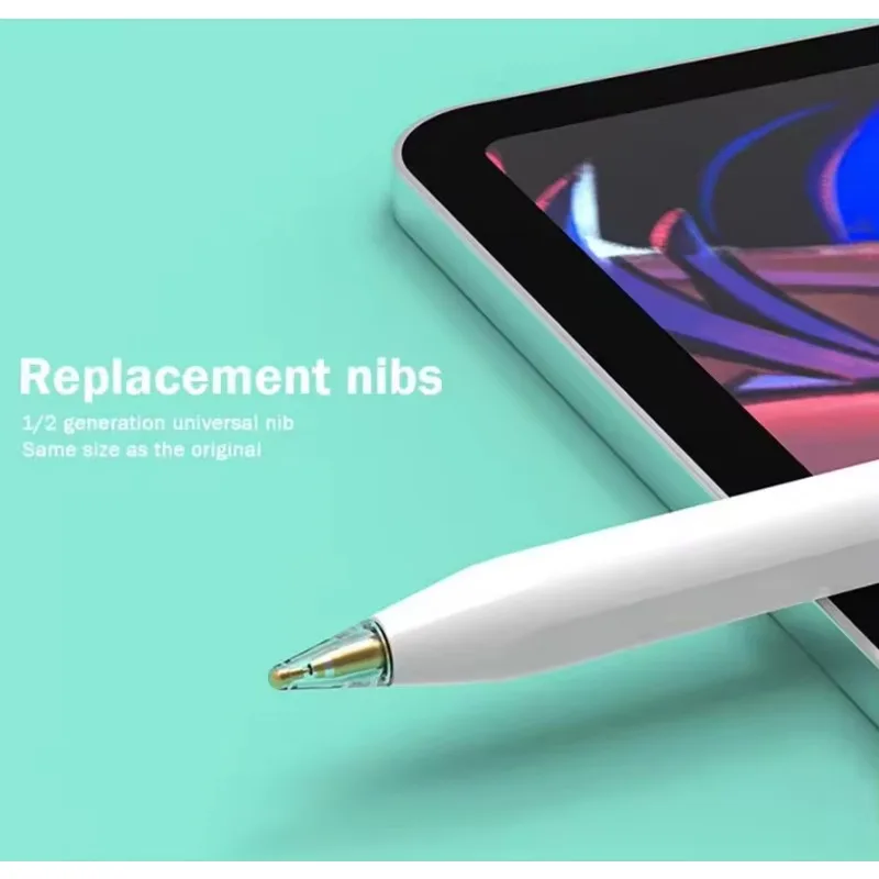 Basix For Apple Pencil Tip Nib for Apple Pencil 1st 2nd Generation 1 2th Gen Replacement Tip 2H 2B 4.0 Transparent Nib