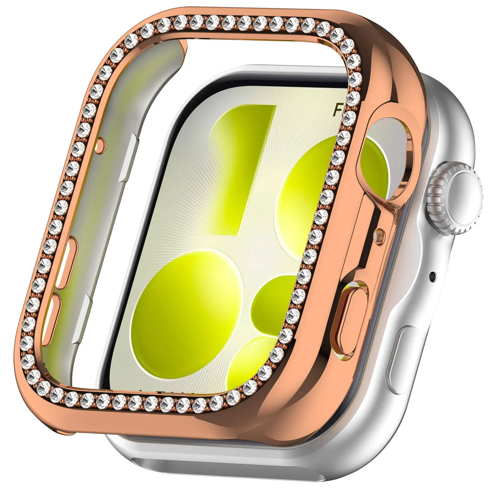 Diamond Cover Case - Premium Screen Protector with Hollow PC Bumper Frame