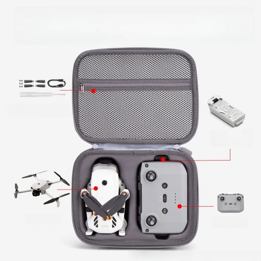 DJI Lito용 보관 케이스, 방수 PU 휴대용 가방, 대형 휴대용 여행용 정리함, 어깨끈이 있는 보호 커버 박스
