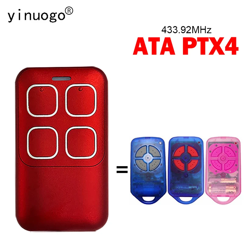 ATA PTX4 원격 제어 차고 문 433.92MHz 롤링 코드 차고 문 오프너 ATA PTX4 Securacode 