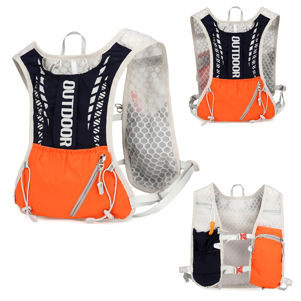 Hydration Running Vest Breathable Lightweight Running Vest Reflective Hydrations Backpack for Hiking Trail Running 3