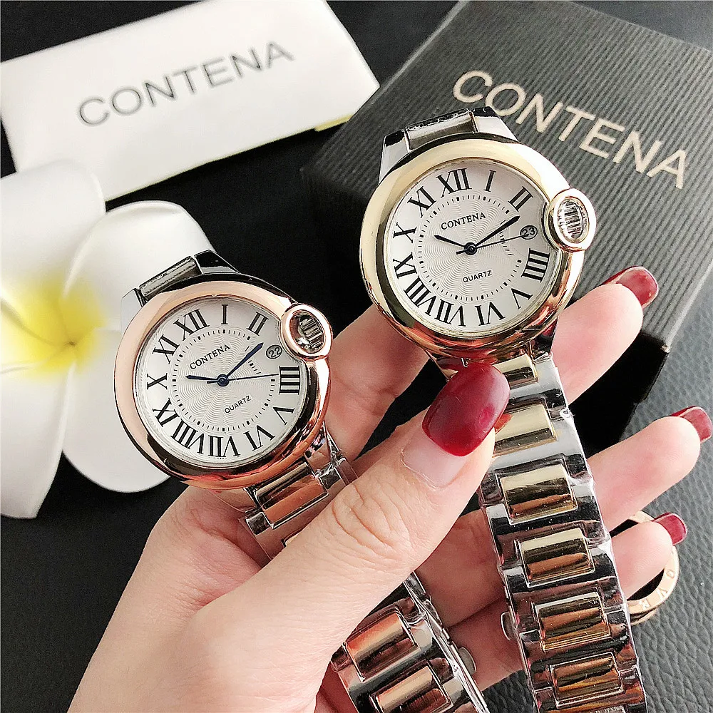 Luxury Women's Elegant Stainless Steel Bracelet Watch with Roman Dial