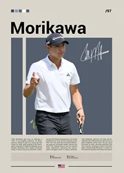 Pro Golfer Swing Motion Canvas Art - Elegant Wall Decor - 40X60cm Unframed (5)