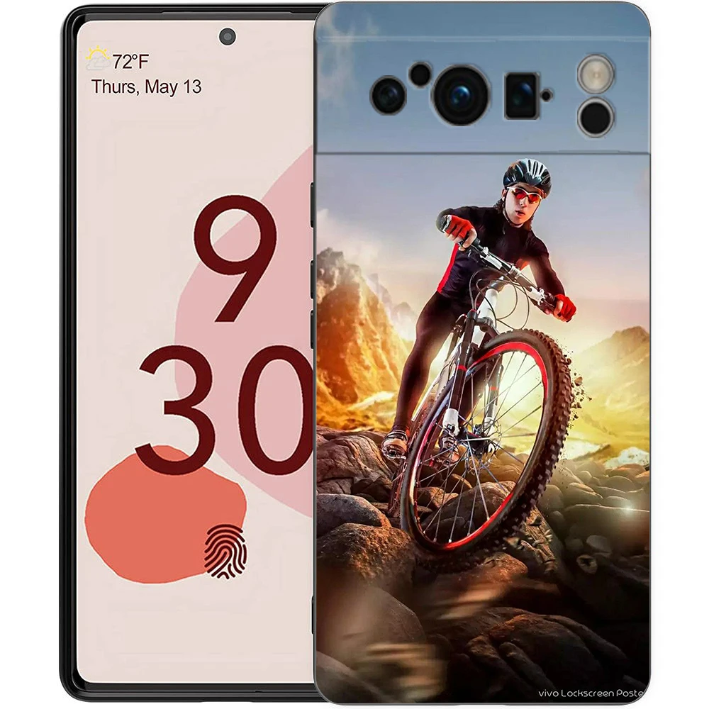 Cycling Art Shockproof Soft TPU Phone Case Cover – Durable Protection with Stylish Design