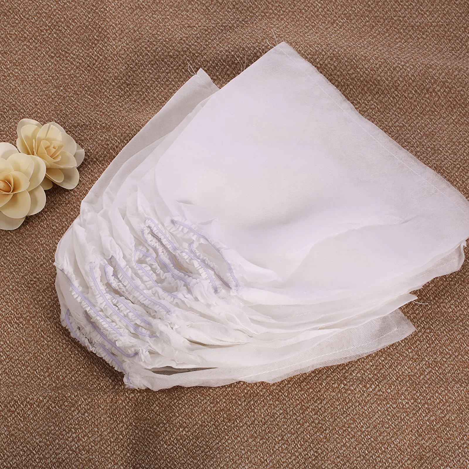 10Pcs White Non-woven Replacement Bags For Nail Art Dust Suction Collector High Quality Nails Arts Salon Tools