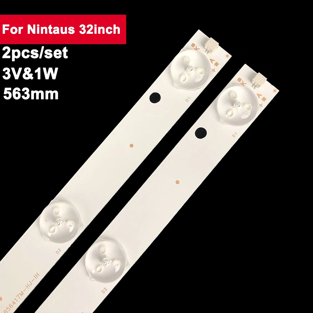 

2pcs Led TV Backlight Strip For Nintaus 32inch LED32HD690 MK-8188 DWB-3219A DWB-H88 AWOX 3282 LW-32 S1 SJ.HZ.D3200801-2835AS-F