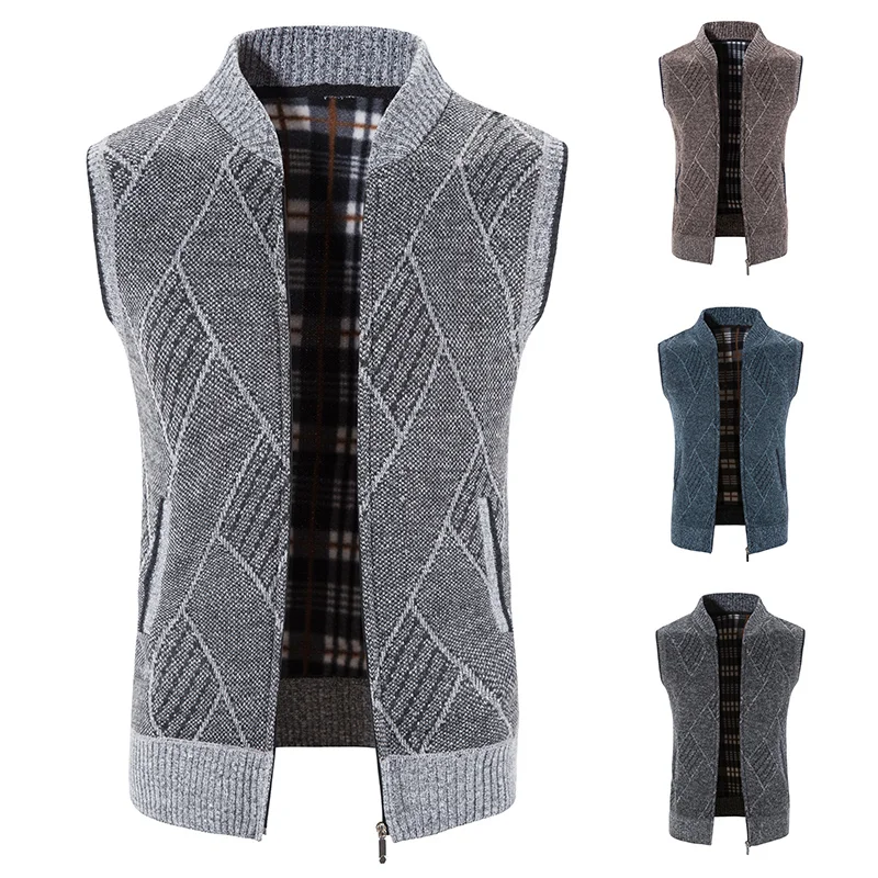 Men Sweater Vests, Mens Knitted Vest, Men's Knitted Sleeveless Jackets