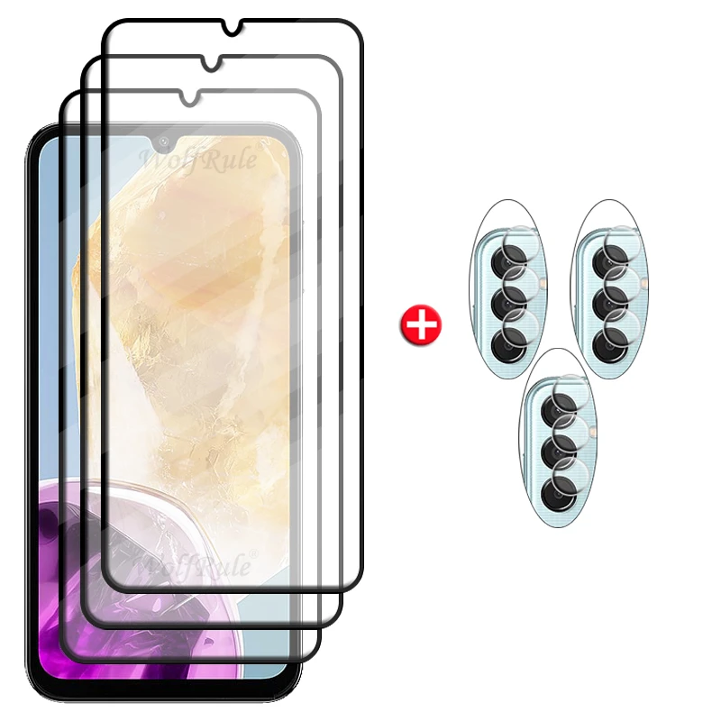 6-in-1 Tempered Glass Full Cover Screen Protector with Lens Guard