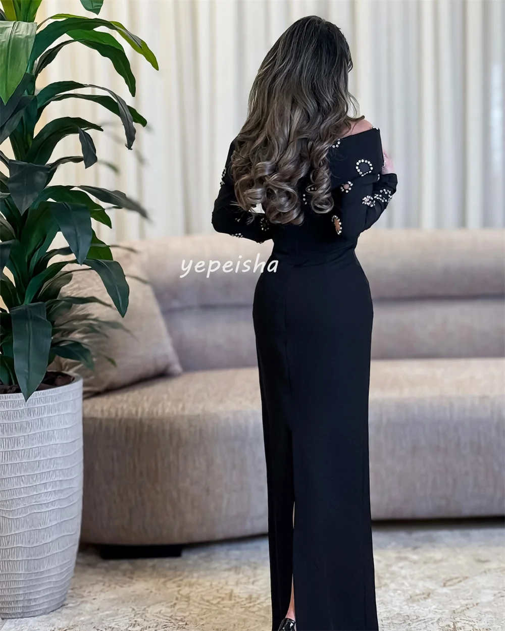 تخصيص الطراز الحديث أزياء جيرسي حجر الراين الطية م...