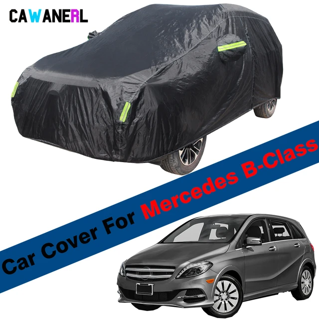 Car Cover Outdoor Water and Sun Protection, for Mercedes-Benz B-Class W245  W242 W246 W247, Full Car Cover Dustproof, with Zipper, Scratch Resistant