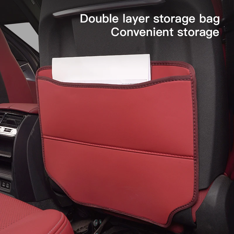 PU Leather Car Seat Backrest Child Anti-Kick Pad For New Peugeot 307 206 408 308 207 5008 4008 301 607 406 3008 407 208 508 2008