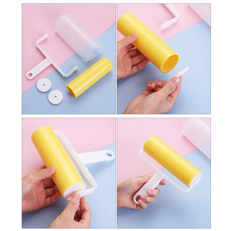 Household Washable Reusable Lint Remover Portable Hair Rolle Clothes Hair Pet Sticky Roller