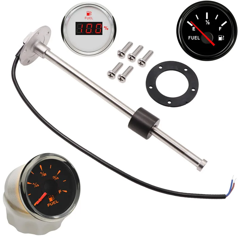 0-190Ohm 240-33Ohm Point Misuratori Di Livello Del Carburante 52Mm 100 150 200 250 300 350 450Mm Sensori Di Livello Del Carburante Unità Di Invio Per 