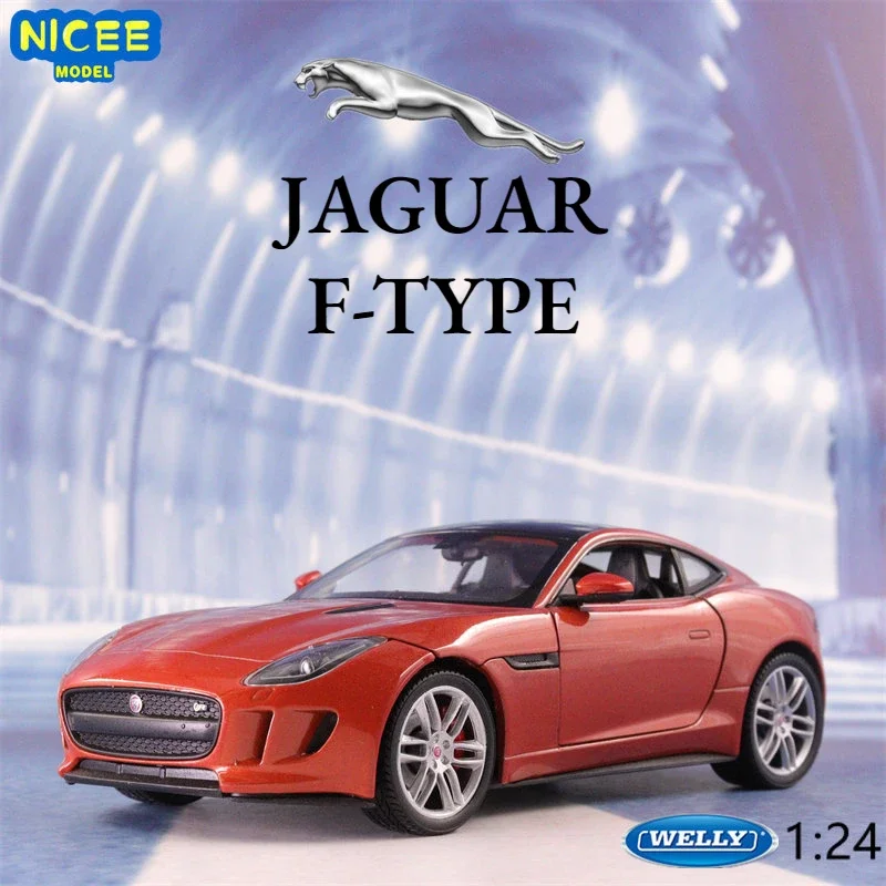 

WELLY 1:24 JAGUAR F-Type Coupe High Simulation Diecast Car Metal Alloy Model Car Children's toys collection gifts B169