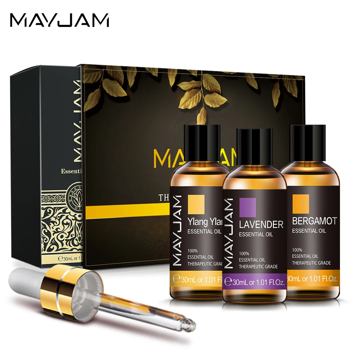 3 pezzi di oli essenziali di MAYJAM per la produzione di candele 30ml di  olio da massaggio profumi naturali puri lavanda bergamotto Ylang Ylang -  AliExpress
