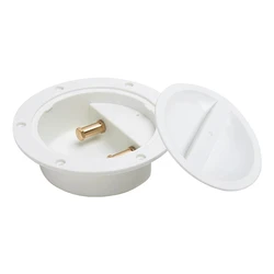 Electric Reel Waterproof Power Supply Base for Sea Fishing (White/Black) (WHITE)