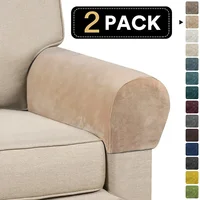 2pcs/lot Velvet Sofa Armrest Cover Stretch Armchair Protectors for Living Room Removable Recliner Couch Loveseat Armchair Covers 1