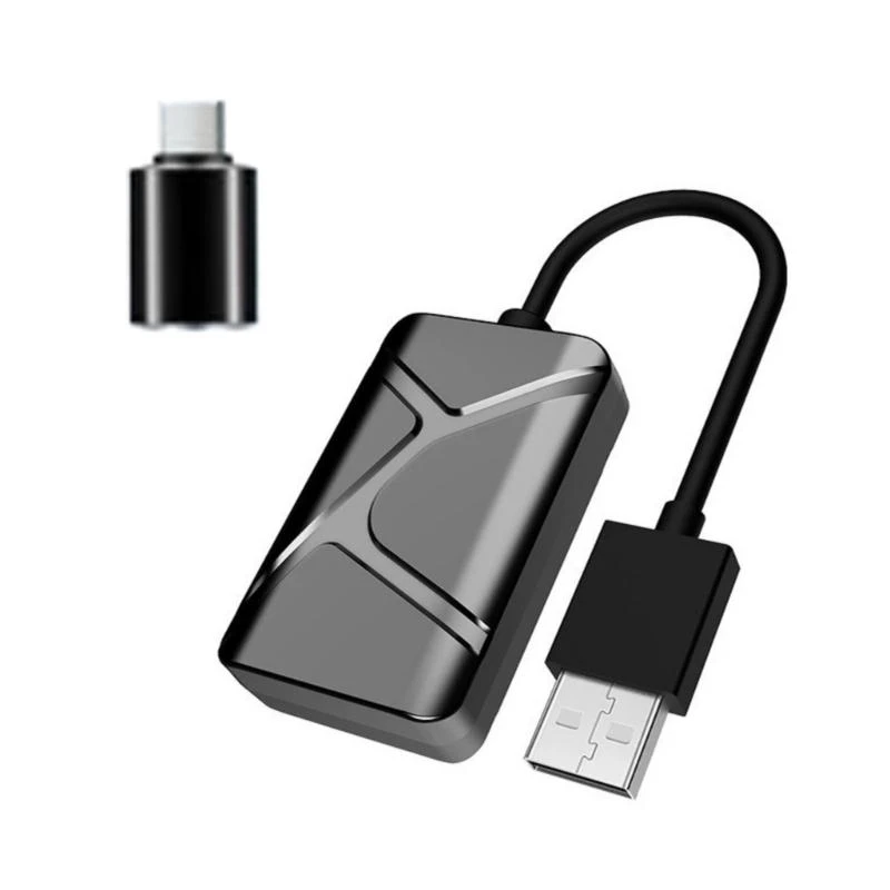 Advanced Wireless Play Adapter with Type C Connector Efficient ABS Play Adapter for CarPlay/Android Mobile OS Auto Integration