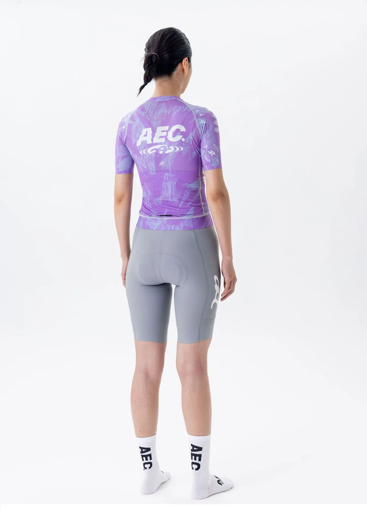 aec Kurzarm-Radtrikot für Damen | 2025 Lightning-Serie | Aerodynamisches, schmal geschnittenes, leichtes, atmungsaktives Fahrradoberteil – Detail 13