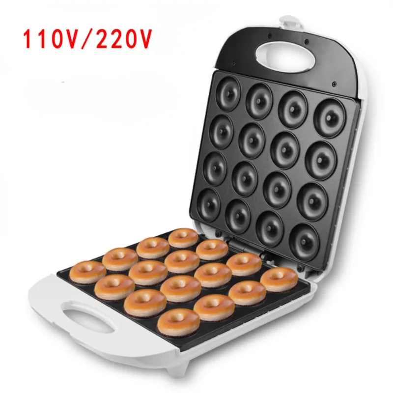 M&aacute;quina De Fazer P&atilde;o Large Donut 16 Hole Donut Cake Round Cake Machine Double-sided Heating Breakfast Bread Machine
