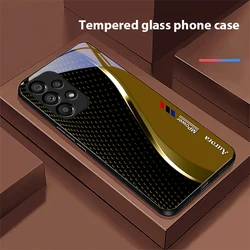 Creative Curve Black Tempered Glass Phone Case with Hard Shell Design - Samsung S10 4G (BLH - BLH24100725)