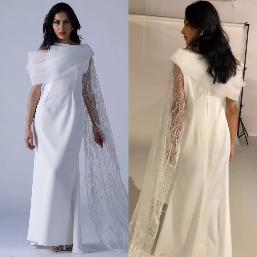 Jiayigong High Quality  Evening Jersey Draped Pleat Prom A-line O-Neck Bespoke Occasion Gown Midi Dresses