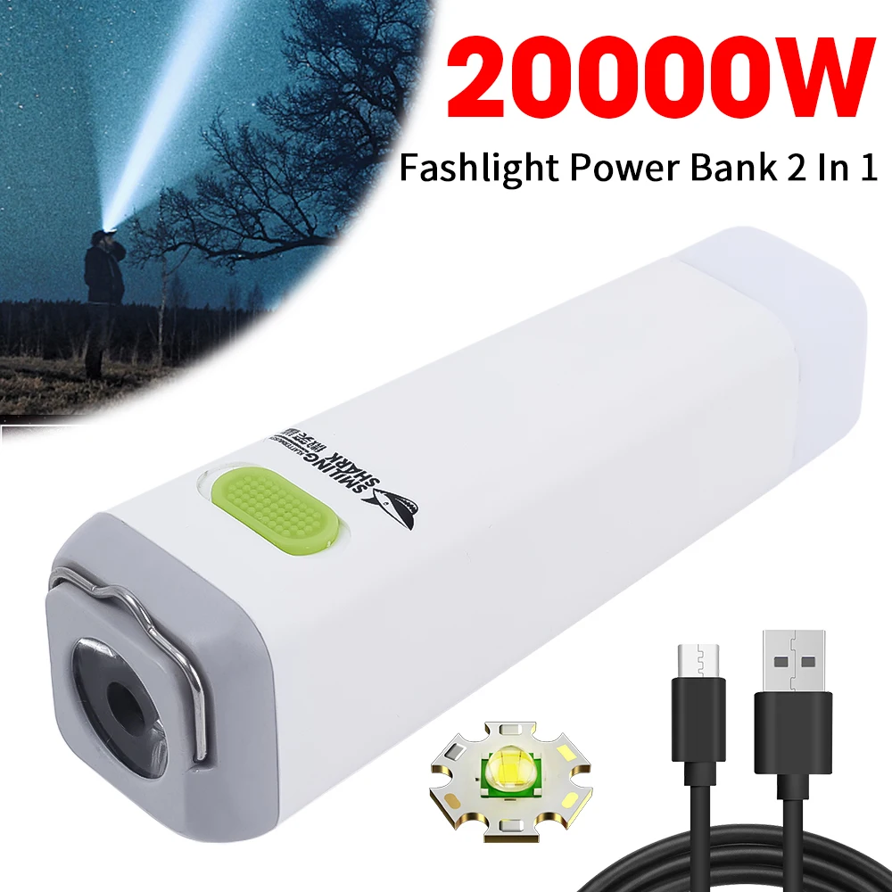 Rechargeable Torch Light Power Bank Rechargeable Flashlight Power