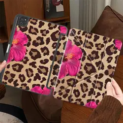 Leopard Print Floral Holder Cover - iPad Air M2 11inch (Mix01)