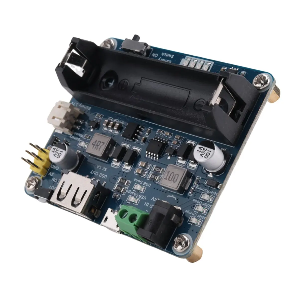 (선물 아이템) 6V-24V 태양광 패널용 태양광 발전 관리 모듈, MPPT 기능 지원, USB 연결 배터리 충전