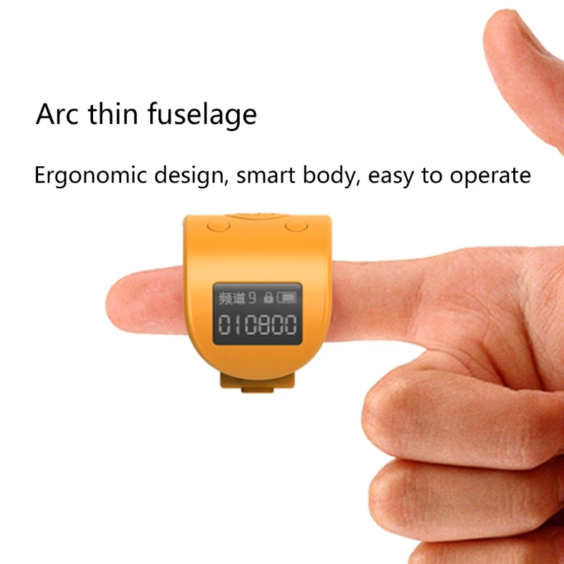 Mini Digital LCD Electronic Finger Ring Hand Tally Counter 9 Digit Prayer Counters Clicker