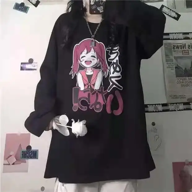 T-shirt a maniche lunghe anime figura estetica dell'altra vita del