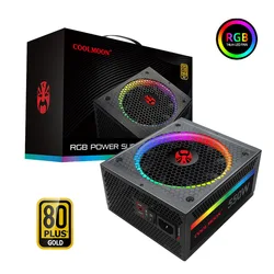 Power Supply 500W Fully Modular 80 Plus Gold Certified RGB Power Supply 140mm Fan ATX PSU Computer PC Gamer Power Supply