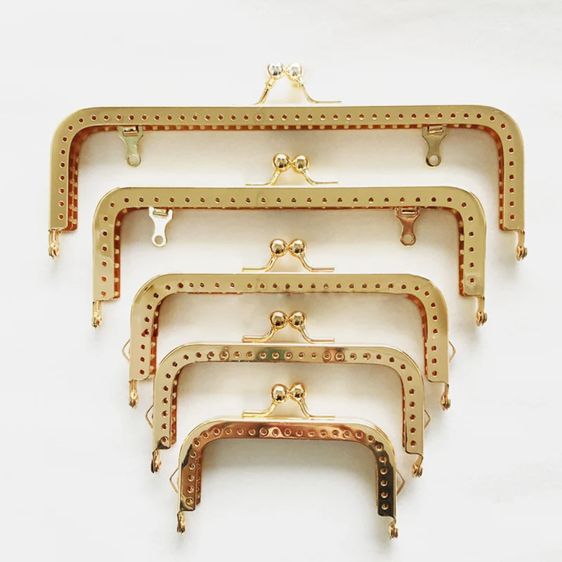 Cadre De Sac à Main à Fermoir Kiss, Métal, Diverses Couleurs