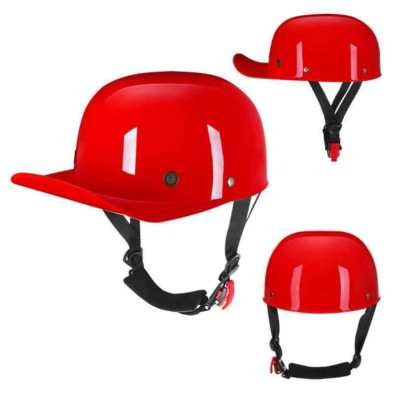 Casco Moto Vintage Cafe Racer Traspirante Four Seasons Unisex Cascos De Motociclistas Casque Scooter Elettrico Ultraleggero