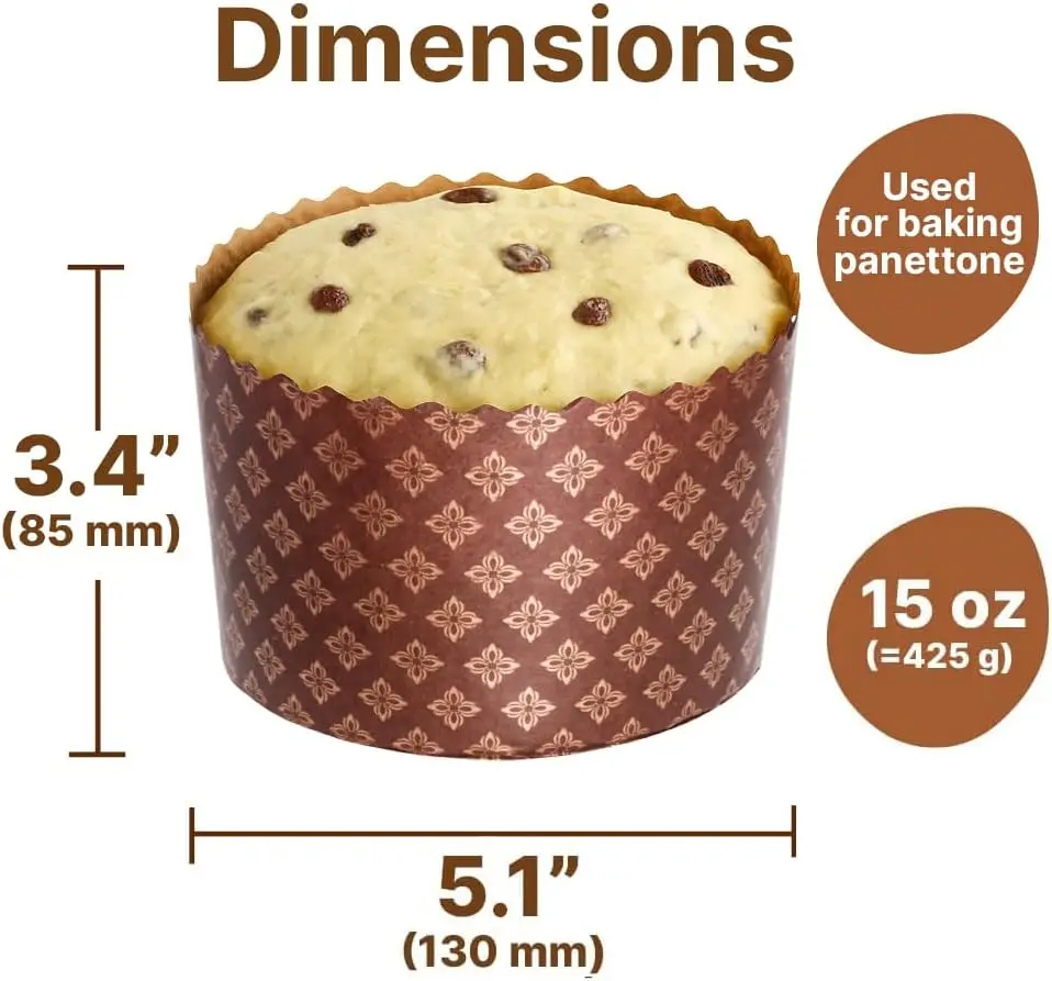 Paska Mold Kulich Panettone Paper Baking Molds image 3