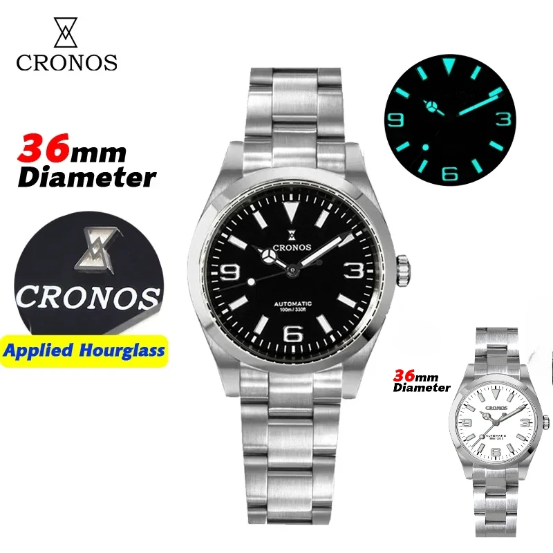 Cronos L6019 Luxury Men's Watch 36mm NH35 Movement Automatic