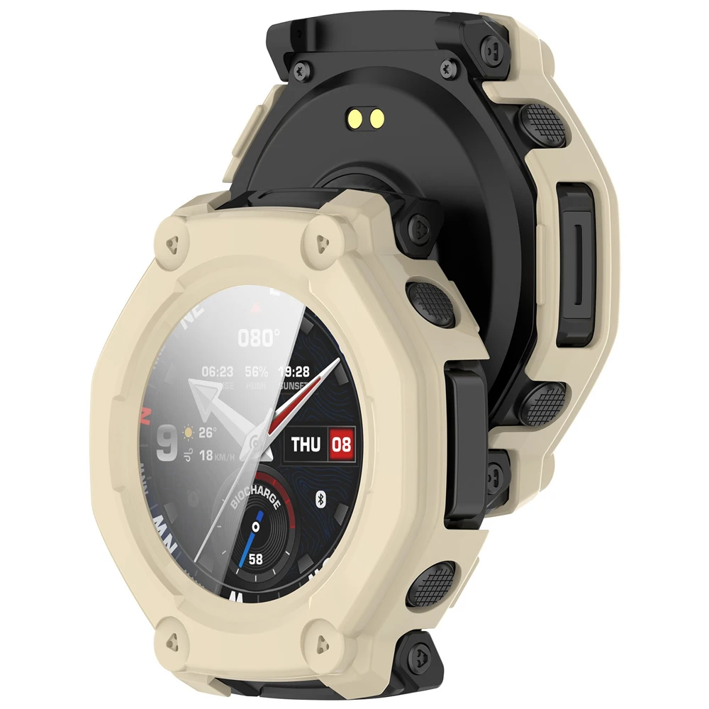 Durable Tempered Glass PC Case for Smartwatch - Full Protective Skin & Hard Shell Guard