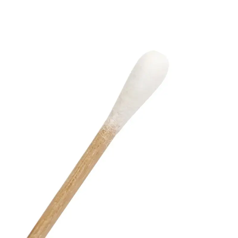 

200Pcs 15CM Long Wooden Handle Cotton Swab Single-Head Ear Nose Cleaning