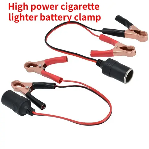 12V 24V car high power pure copper battery with clip cigarette lighter female socket 12V 24V volt 220W car socket plug - Image 2