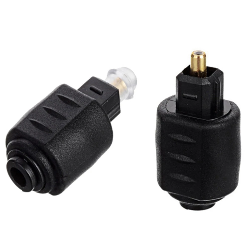 Optical Toslink Plug to Mini 3.5mm Toslink Female Audio Adapter Plug Lwl Adapter for DTS Stereo Audio