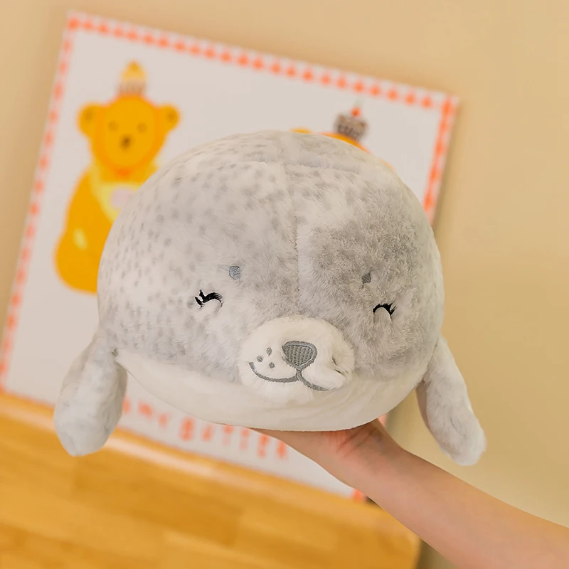 50-90cm Cartoon Soft Smile Sea Lion Plush Pillow Toy Cute Sea World Stuffed Animals Seal Baby Sleeping Pillow Cushion Home Decor