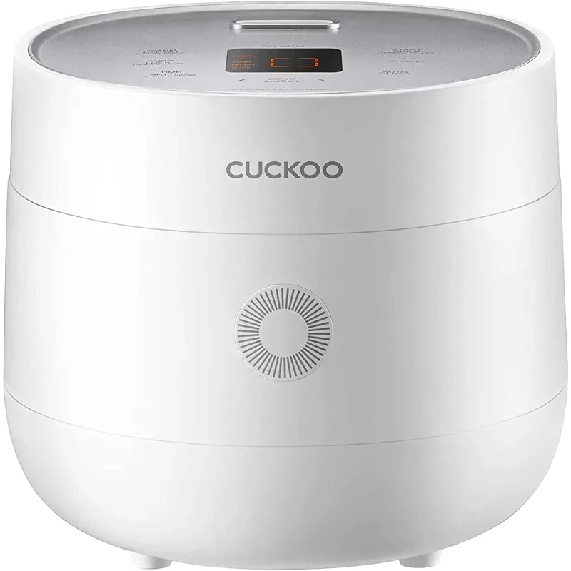 

Cuckoo 3-Cup (Uncooked) Micom Rice Cooker, 10 Menu Options: Oatmeal, Brown Rice & More,Touch-Screen, Nonstick Inner Pot,CR-0375F