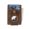 100% Genuine Leather Cash Clip Wallet with AirTag Wallet for Men Mens Wallet with Cash Clip with AirTag Holder for Air Tag 1