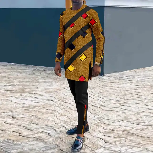 Deji Print Long Sleeve Shirt and Pant