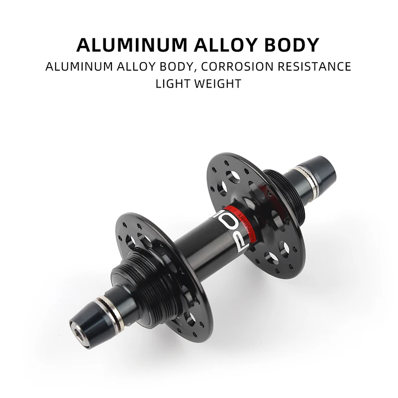 POLSO 20H 24H 32H Fixed Gear Hub Track Bike Aluminum Alloy Axle