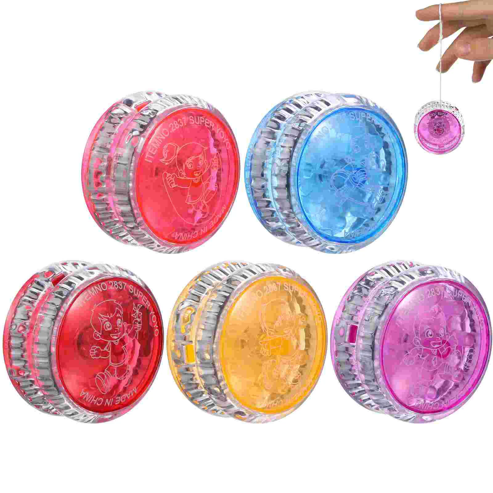 

5 Pcs Luminous Yo-yo Gift Ball Kids LED Toys Childrens Children’s Playthings Shine Outdoor Plastic Yoyo
