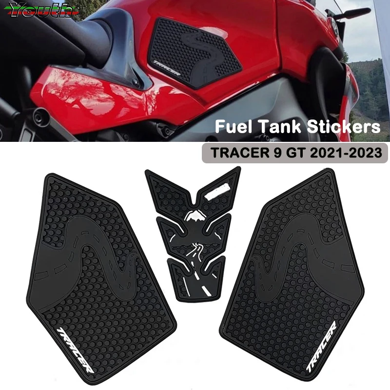 

For Yamaha Tracer 9 GT Tracer 9GT TRACER 9 TRACER9 2021 2022 2023 Motorcycle Accessories Side Fuel Tank Stickers Protector Pad