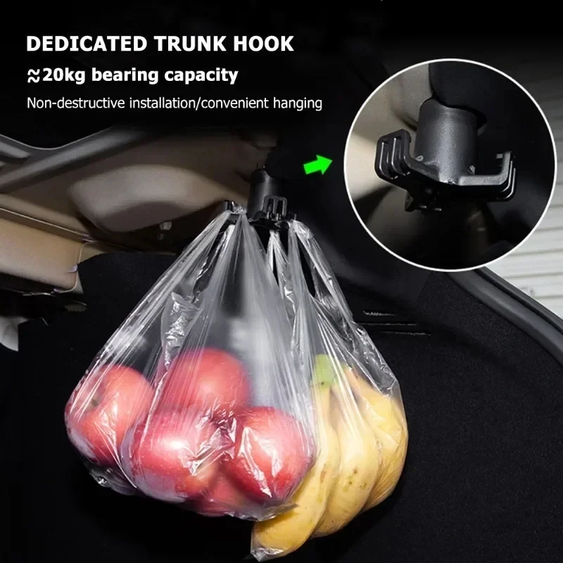 

Крючок для сумки для продуктов в багажнике, практичная прочная крышка для автомобильного болта, Монтажный держатель, автомобильный аксессуар для Tesla Model 3 Highland 2024