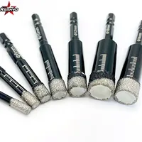 RSMX-Forets à sec en diamant brasés sous vide, manche hexagonal, coupe-scie pour granit, marbre, céramique, carrelage, verre, 5mm, 6mm, 8mm, 10mm, 12mm, 14mm, 16mm 5